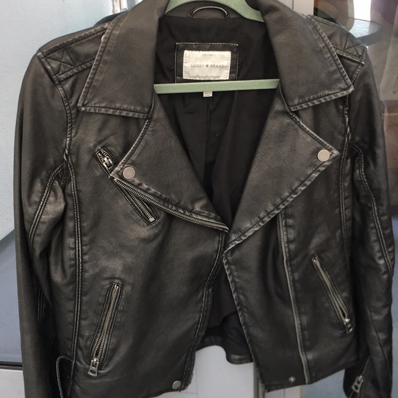 lucky brand vintage leather jacket